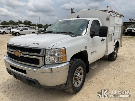 (Houston, TX) 2012 Chevrolet Silverado 3500HD Enclosed Service Truck Runs & Moves