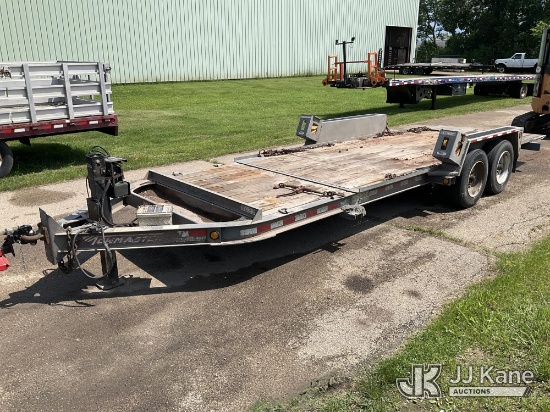 (Neenah, WI) 2015 Monroe Towmaster T-14DT T/A Tilt Deck Tagalong Equipment Trailer