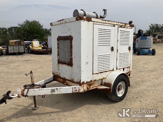(South Beloit, IL) 1990 Cummins Portable Generator TRL MTD, Generator Disassembled-Condition Unknown