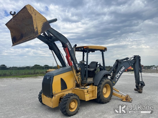 (Hawk Point, MO) 2014 John Deere 310K Tractor Loader Backhoe Runs, Moves, Operates)(Rust Damage