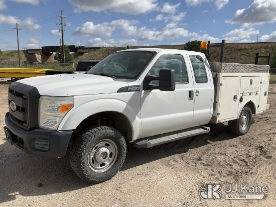 (Grand Island, NE) 2011 Ford F250 4x4 Extended-Cab Service Truck Runs & Moves) (Jump To Start, Seat 