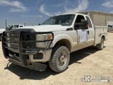 (Big Spring, TX) 2015 Ford F250 4x4 Extended-Cab Service Truck Runs & Moves) (Check Engine Light On,
