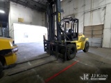 (Memphis, TN) 2003 Hyster H210HD Solid Tired Forklift Run, Moves & Unit Operates