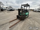 (South Beloit, IL) Mitsubishi FGC25K Cushion Tired Forklift Runs, Moves, Operates