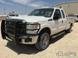 (Big Spring, TX) 2015 Ford F250 4x4 Extended-Cab Service Truck Runs & Moves) (Jump To Start, Airbag 