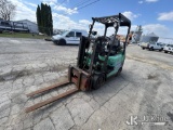 (South Beloit, IL) Mitsubishi FGC25K Solid Tired Forklift Runs, Moves & Operates) (LP Tank Not Inclu