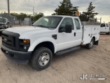 (North Platte, NE) 2008 Ford F250 SD 4x4 Extended-Cab Service Truck Runs & Moves) (Jump to Start, Se