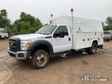 (Shakopee, MN) 2016 Ford F550 Enclosed Service Truck Jump to start, Runs & Moves) (Paint Damage, Bod