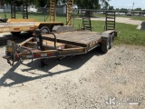 (Topeka, KS) 2012 Custom 4T162THDBW T/A Tagalong Equipment Trailer Rust & Paint Damage