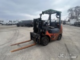 (South Beloit, IL) Toyota 7FGCU25 Pneumatic Tired Forklift Runs, Moves & Operates) (LP Tank Not Incl