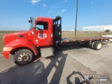 (San Marcos, TX) 2017 Peterbilt 337 Flatbed Truck Not Running, Condition Unknown