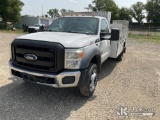 (Topeka, KS) 2011 Ford F450 SD Service Truck Runs & Moves) (Jump To Start, Street Side Front Body Do