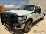 (Big Spring, TX) 2015 Ford F250 4x4 Extended-Cab Service Truck Runs & Moves) (Jump To Start