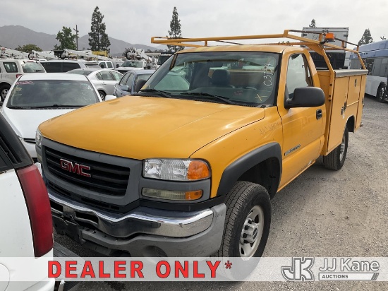 (Jurupa Valley, CA) 2006 GMC Sierra 2500HD Service Truck Runs & Moves) (Shakes When Idle, Missing GV
