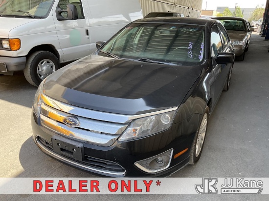 (Jurupa Valley, CA) 2010 Ford Fusion Hybrid 4-Door Sedan Runs & Moves) (Airbag Light On, Missing Emi