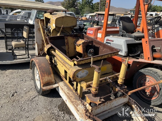 (Jurupa Valley, CA) 1988 s/n 788688 Not Running, Condition Unknown) (To Be Sold With Trailer