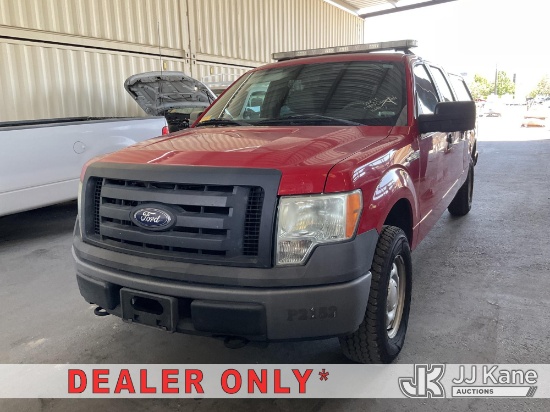 (Jurupa Valley, CA) 2010 Ford F-150 4X4 Crew-Cab Pickup Truck Runs & Moves) (Middle Console Stripped
