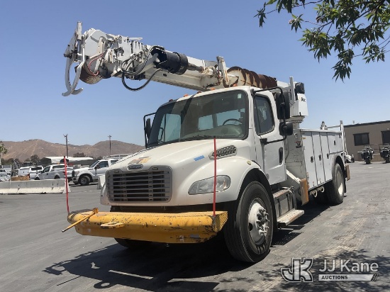 (Jurupa Valley, CA) Altec DM47B-TR, Digger Derrick rear mounted on 2016 Freightliner M2 106 Utility 