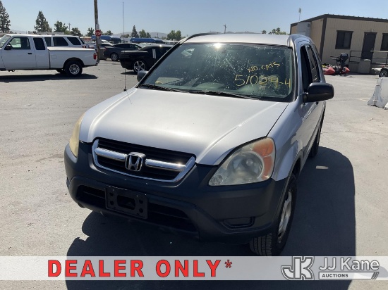 (Jurupa Valley, CA) 2004 Honda CR-V 4-Door Sport Utility Vehicle Runs & Moves) (Engine Light On, Mis