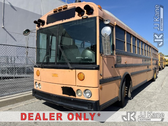 (Jurupa Valley, CA) 2003 Thomas SAFTLINE HDX School Bus Not Running, Condition Unknown
