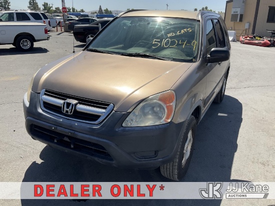 (Jurupa Valley, CA) 2004 Honda CR-V 4-Door Sport Utility Vehicle Runs & Moves) (Engine Light On, Mis