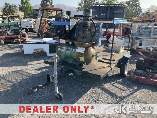 (Jurupa Valley, CA) Grainger Trailer Mounted Compressor Not Running, Condition Unknown) (Missing VIN