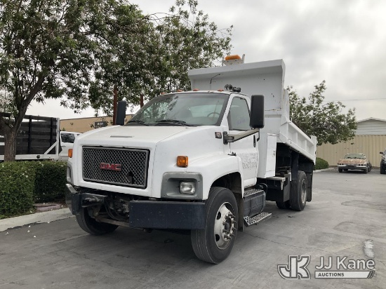 (Jurupa Valley, CA) 2006 GMC C7500 Dump Truck Runs, Moves, & Dump Operates