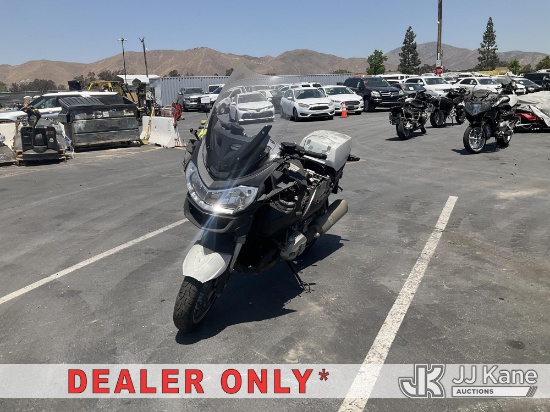 (Jurupa Valley, CA) 2014 BMW R1200RT Motorcycle Not Running, Condition Unknown, Brake Failure