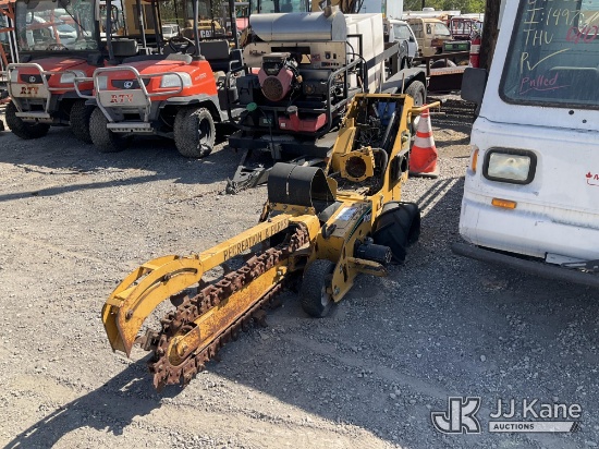 (Jurupa Valley, CA) 2007 Vermeer Corporation RT100 Walk-Behind Rubber Tired Trencher Not Running, Co
