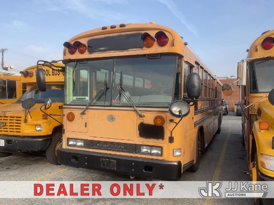 (Jurupa Valley, CA) 2003 Blue Bird All American/All Canadian Flat Nose School Bus Not Running, Condi