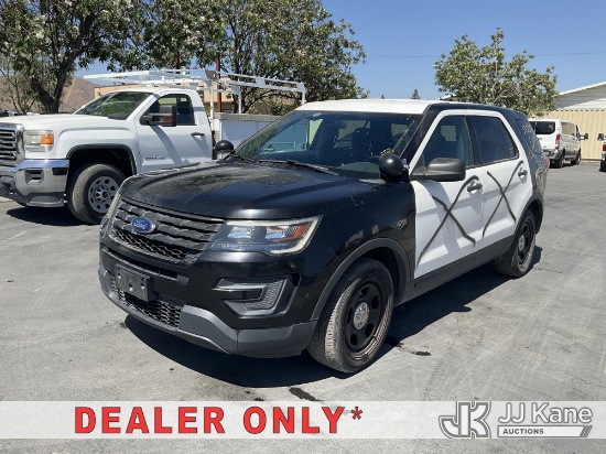 (Jurupa Valley, CA) 2018 Ford Explorer AWD Police Interceptor Sport Utility Vehicle Runs & Moves) (E