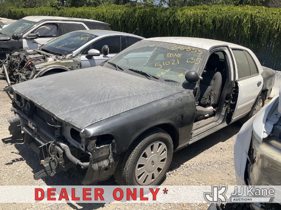 (Jurupa Valley, CA) 2008 Ford Crown Victoria Police Interceptor 4-Door Sedan Delivery Not Running, S