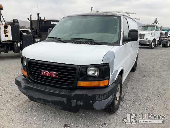 (Jurupa Valley, CA) 2005 GMC Savana G2500 Cargo Van Runs & Moves) (Interior Stripped Of Parts, Paint