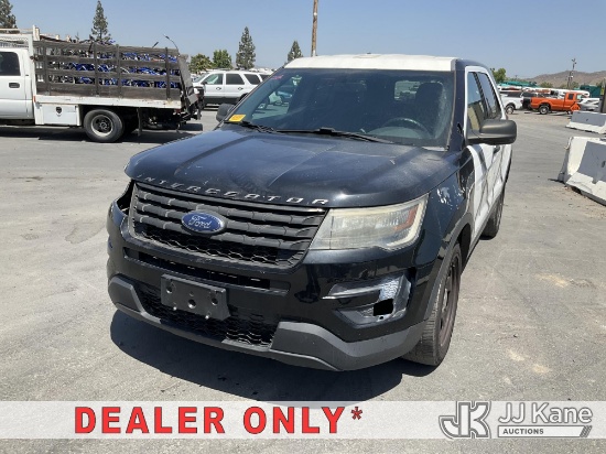 (Jurupa Valley, CA) 2017 Ford Explorer AWD Police Interceptor 4-Door Sport Utility Vehicle Runs & Mo