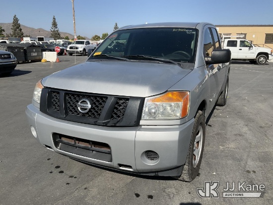 (Jurupa Valley, CA) 2015 Nissan Titan Crew-Cab Pickup Truck Runs & Moves) (AC Not Working
