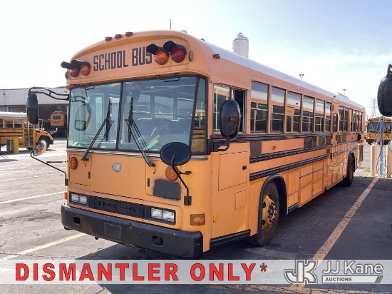 (Jurupa Valley, CA) 2003 Blue Bird All American/All Canadian Flat Nose School Bus Runs & Moves