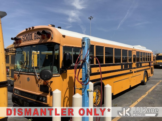 (Jurupa Valley, CA) 2003 Blue Bird All American/All Canadian Flat Nose School Bus Runs, CNG Tanks Ex