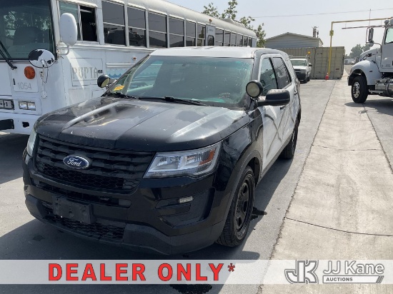 (Jurupa Valley, CA) 2017 Ford Explorer AWD Police Interceptor 4-Door Sport Utility Vehicle Runs & Mo
