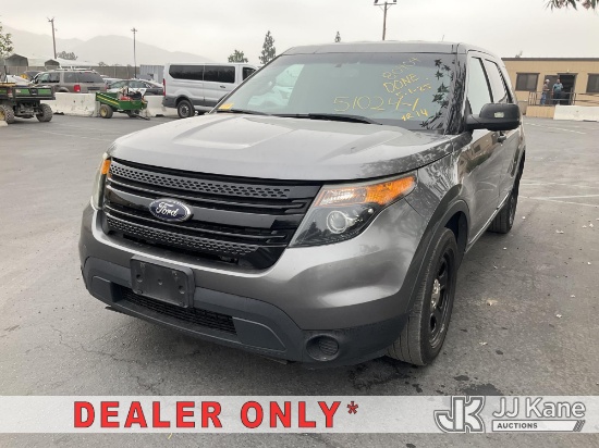 (Jurupa Valley, CA) 2014 Ford Explorer AWD Police Interceptor 4-Door Sport Utility Vehicle Runs & Mo