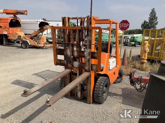 (Jurupa Valley, CA) TOYODA AUTOMATIC LOOM WORKS 2FG20 Rubber Tired Forklift Not Running, Operation U