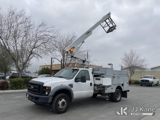 (Jurupa Valley, CA) Altec AT200A, Telescopic Non-Insulated Bucket Truck mounted behind cab on 2008 F