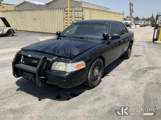 (Jurupa Valley, CA) 2008 Ford Crown Victoria Police Interceptor 4-Door Sedan Runs & Moves