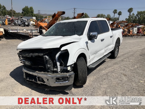 (Jurupa Valley, CA) 2024 Ford F150 Extended-Cab Pickup Truck Not Running, Condition Unknown, Wrecked