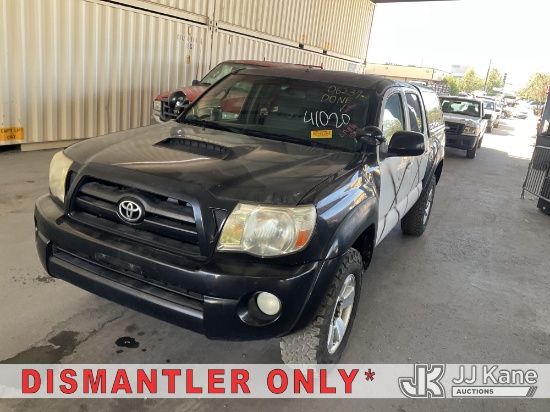 (Jurupa Valley, CA) 2006 Toyota Tacoma 4x4 Crew-Cab Pickup Truck Runs & Moves) (Paint Damage, Transm