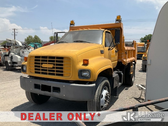 (Jurupa Valley, CA) 2001 Chevrolet C7H042 Dump Truck Not Running, Condition Unknown 
