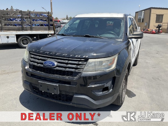 (Jurupa Valley, CA) 2017 Ford Explorer AWD Police Interceptor 4-Door Sport Utility Vehicle Runs & Mo