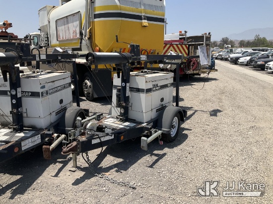 (Jurupa Valley, CA) 2015 MULTI-QUIP Whisperwatt 7000 Portable Light Tower Not Running, Condition Unk