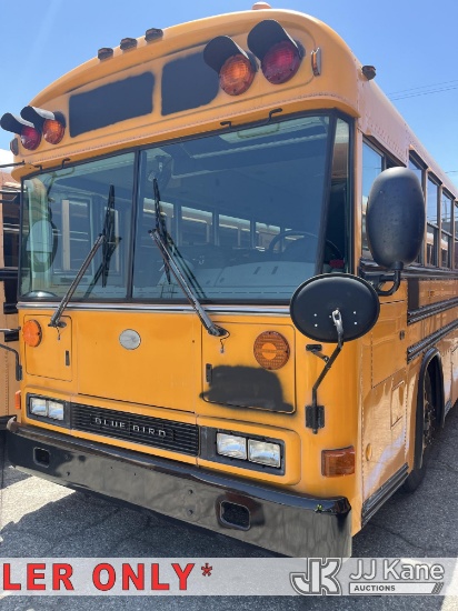 (Jurupa Valley, CA) 2003 Blue Bird A3RE 8400s School Bus Not Running, Condition Unknown