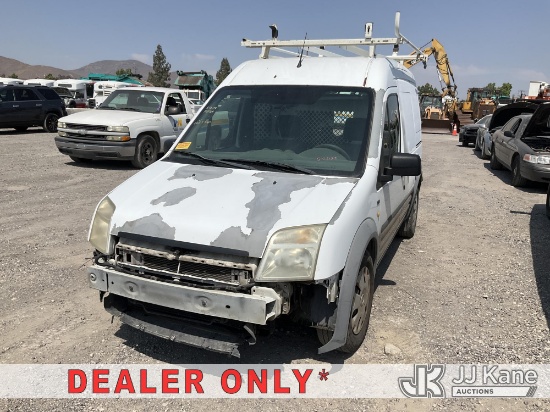 (Jurupa Valley, CA) 2013 Ford Transit Connect Cargo Window Van Runs & Moves) (Runs Rough, Missing Fr