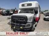 (Jurupa Valley, CA) 2016 Ford F-550 Passenger Bus Runs & Moves) (Airbag Light On, Missing Stereo